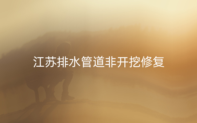 江蘇排水管道非開(kāi)挖修復(fù)